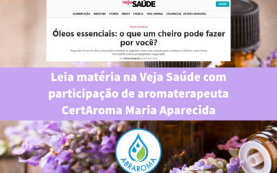 Leia matéria sobre aromaterapia com a CertAroma M. Aparecida das Neves