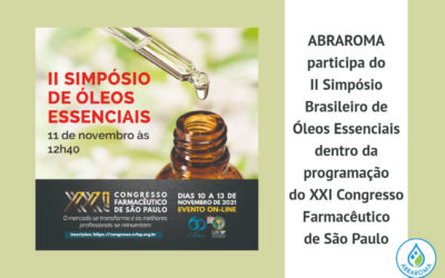 ABRAROMA participa do XXI Congresso Farmacêutico de São Paulo